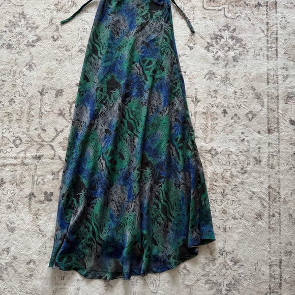 90s vintage earthy boho semi sheer maxi sun dress - Picture 3 of 3